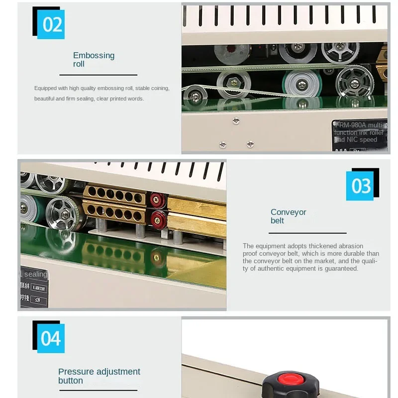 آلة ختم الطعام ، ختم رقائق الألومنيوم ، آلة تغليف الطعام ، آلة ختم الفيلم الأوتوماتيكية المستمرة ، آلة ختم الحافة