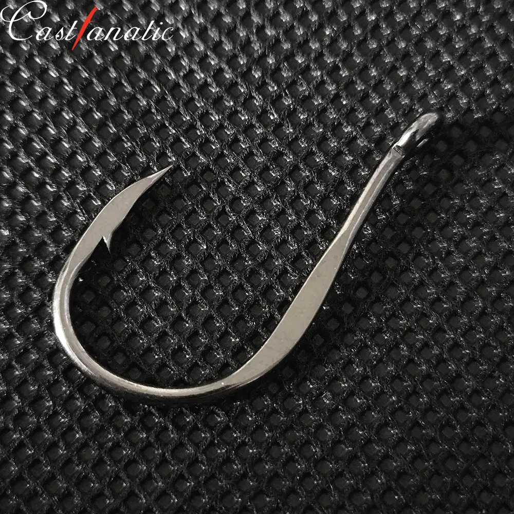 Anzuelo de pesca Castfanatic CHINU de alta calidad, forjado en acero con alto contenido de carbono, resistente, fuerte, afilado y con púas, para pesca en agua de mar.