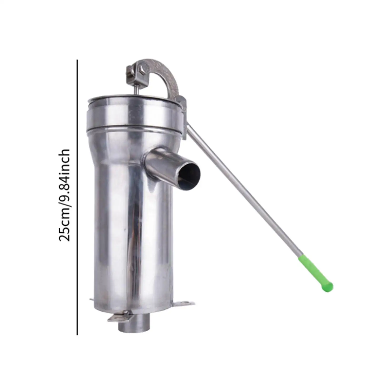 Garden Manual Well Pump Stainless Steel Hand Crank Suction Pitcher for Home and Outdoor Ponds