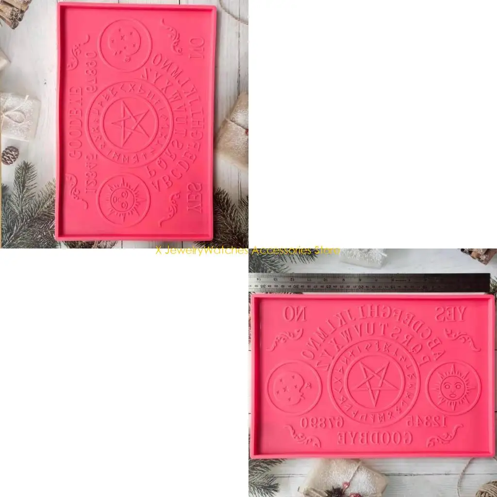 

31KD Tea Table Molds Silicone Oujia Board Tray Molds Epoxy Casting Molds Jewelry Storage Decoration Mould for DIY