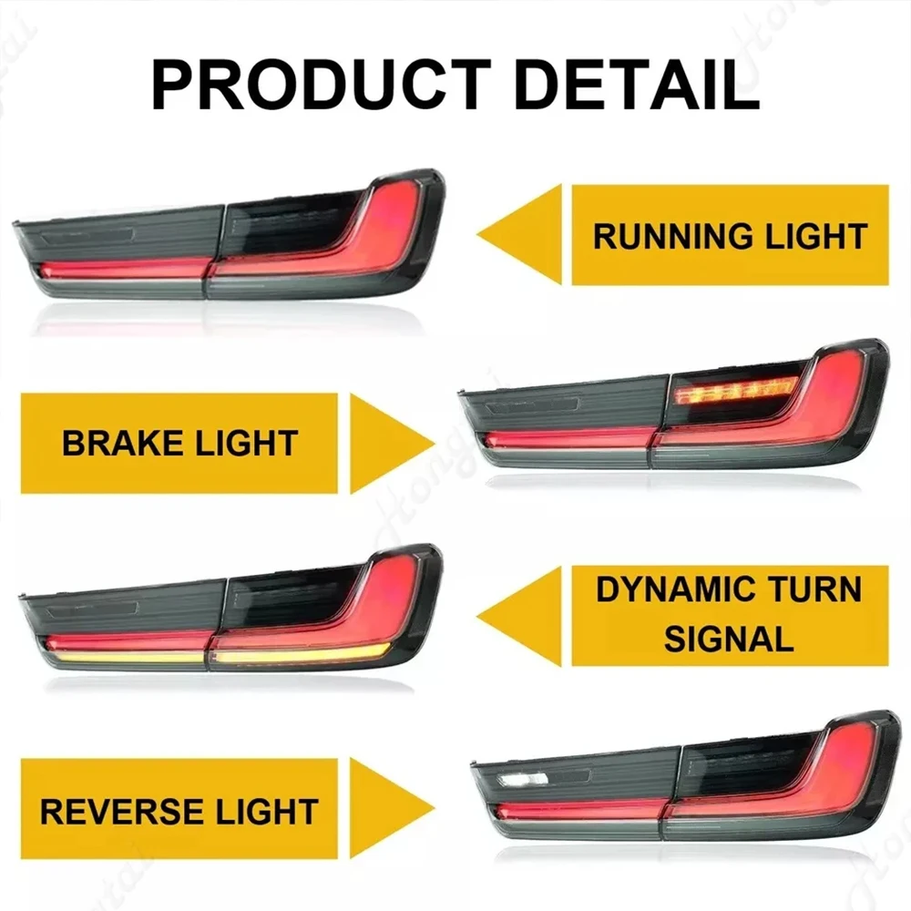 LED Tail Lights For 2019-2024 BMW 3 Series G20 G28 G80 M3 GTS Rear Lamps Taillights Brake Light Turn Signal Car Light Assemblies view 6