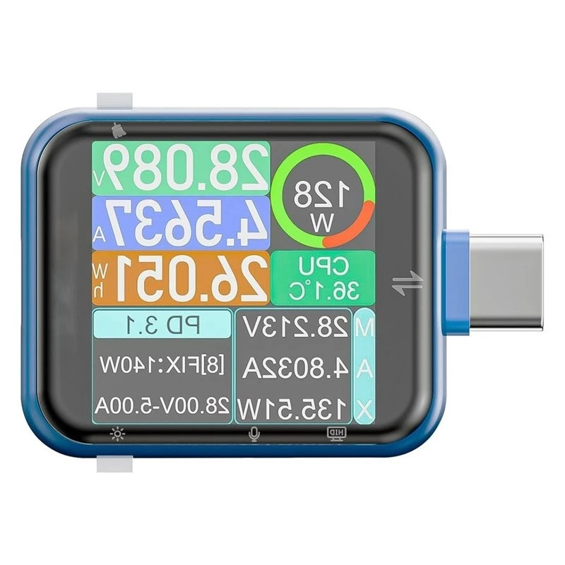 YANA50I T3P USB Power Tester Touch Control Digital Voltmeter Ammeter Power Capacity USB For Type C Phone Charger