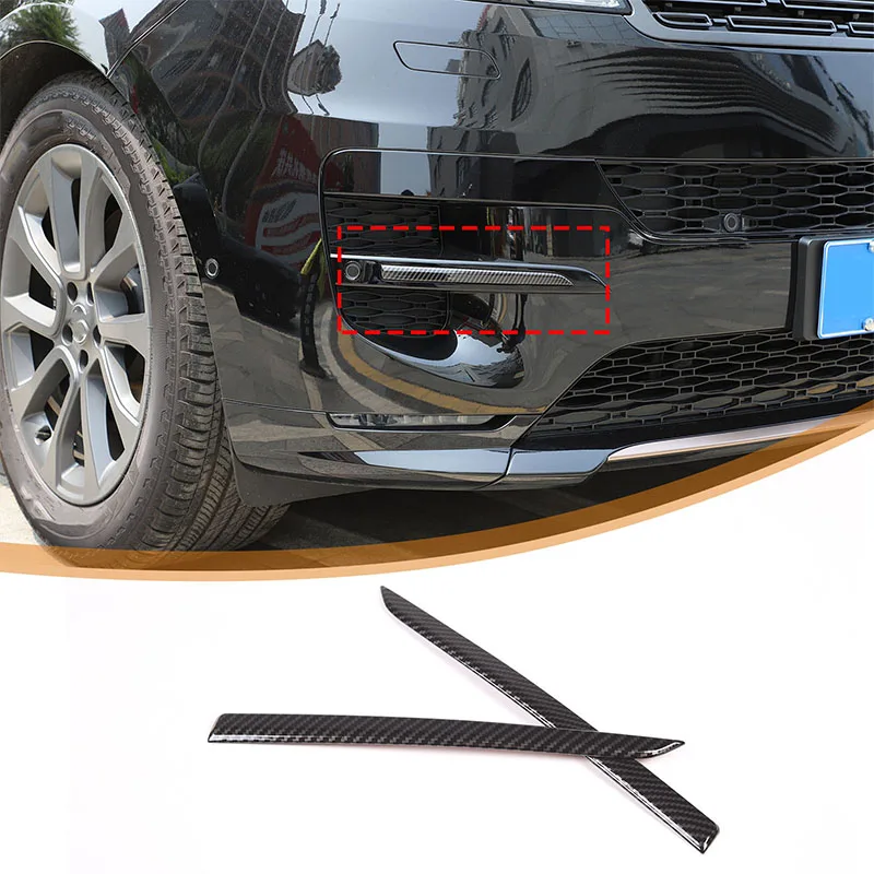 

Накладки на решетку воздухозаборника из ABS-пластика под карбон/черные для Land Rover Range Rover Sport 2023-2024, аксессуары для стайлинга автомобиля