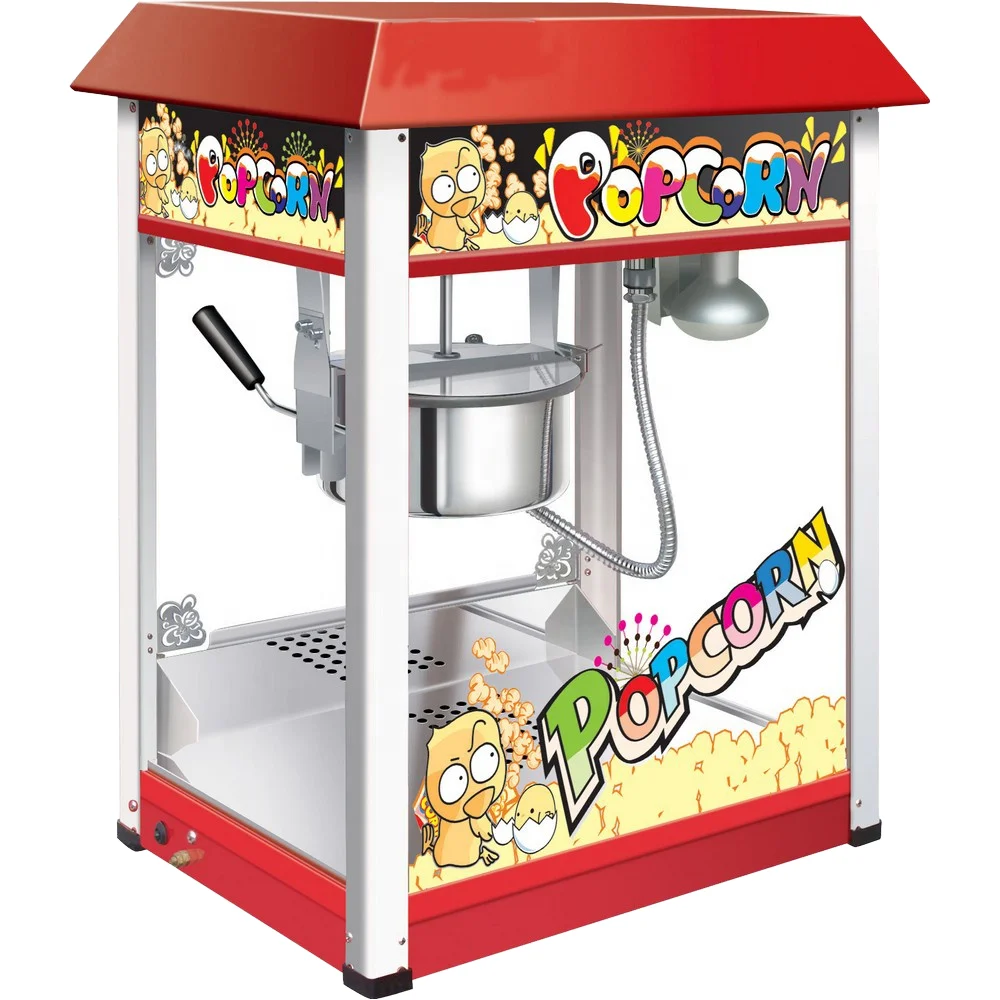 FOODLINE Mall Entertainment Popcorn Vendor Precise Constant Temp Control Fast Popping Stainless Steel Gear