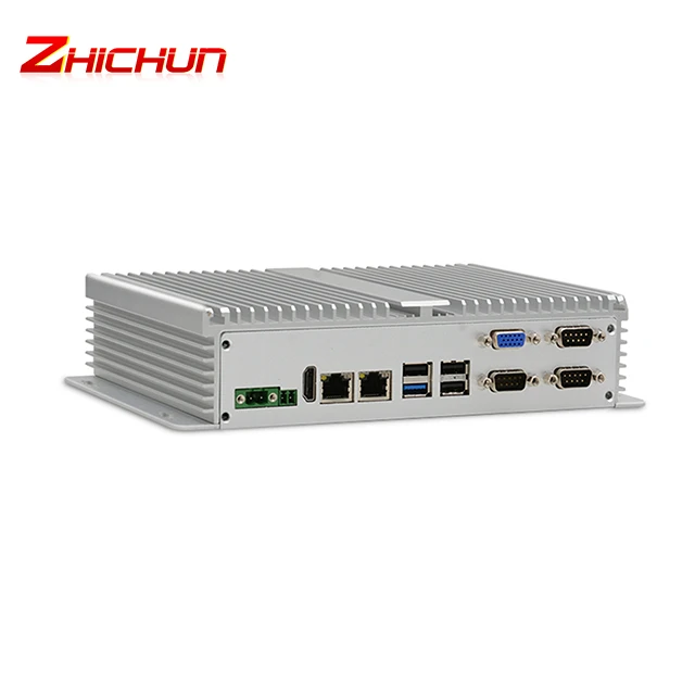 Fanless Fully Enclosed Aluminium Alloy Shell Industrial Mini Pc M572 Intel Celeron Quad Core 2.0GHz Embedded Micro Computer