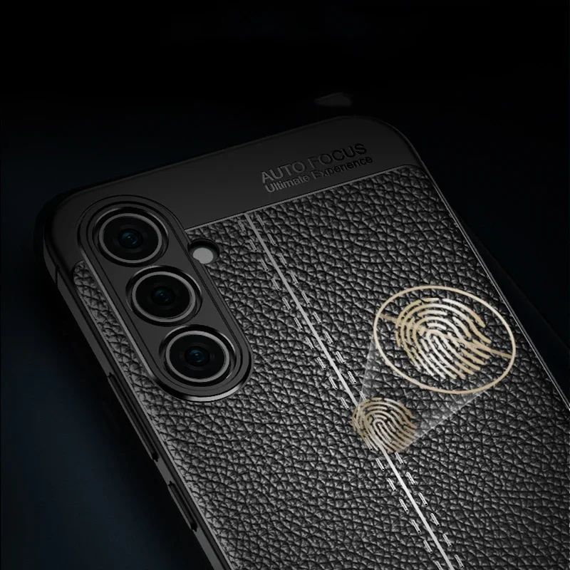 Leather Texture Silicone Phone Case For Samsung Galaxy S24 S23 S22 Ultra A15 A14 A05S A54 A34 A24 A52 A52S Shockproof Cover
