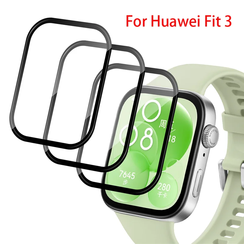 Защита экрана для Huawei Watch Fit 3 3D изогнутая Защита экрана для Huawei Watch Fit3 Ультра-HD полное покрытие защитная пленка