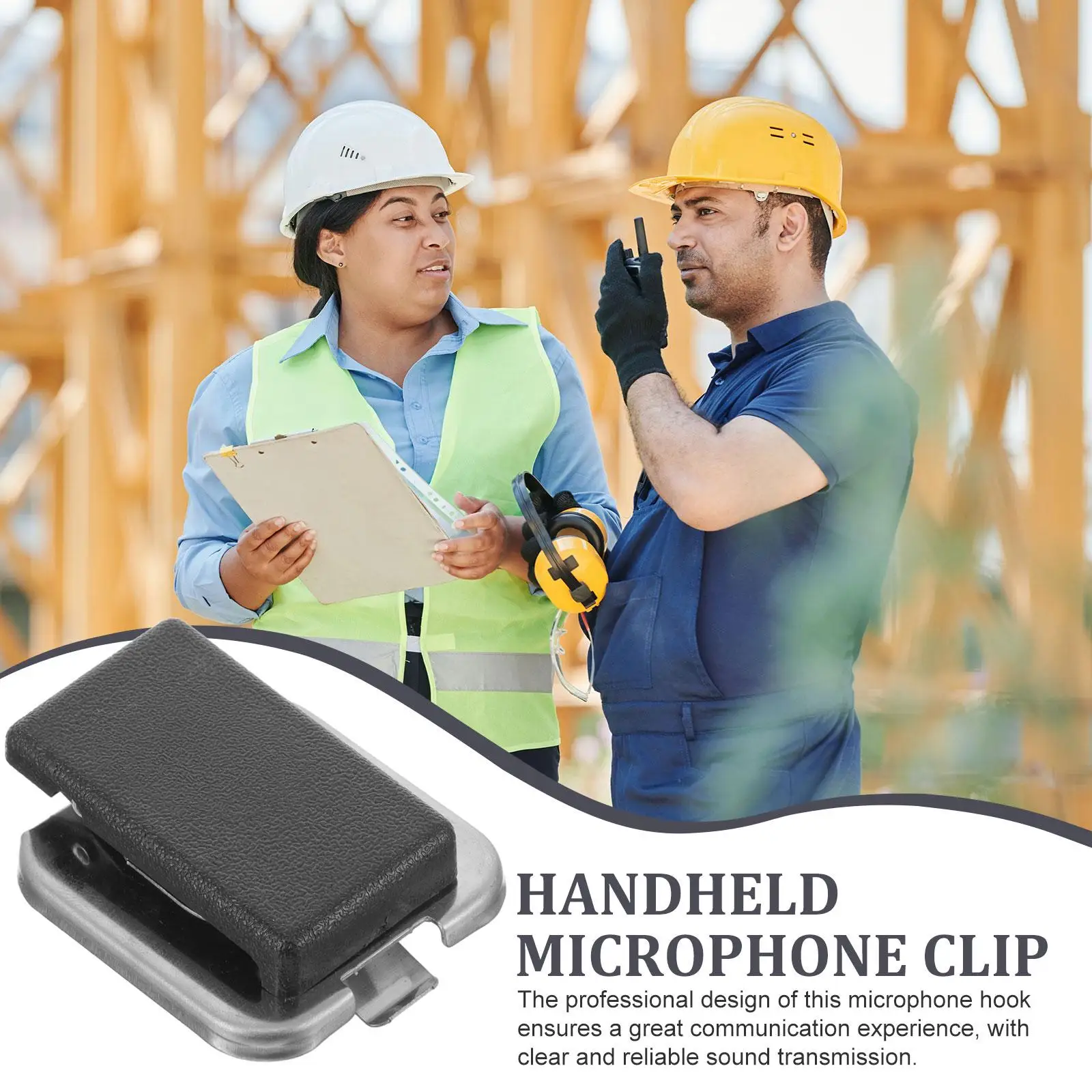 1 шт., зажимы для микрофона для рации, держатель, прочный металлический зажим, ручная вешалка, подставка из АБС-пластика, держатель для микрофона, радио из сплава