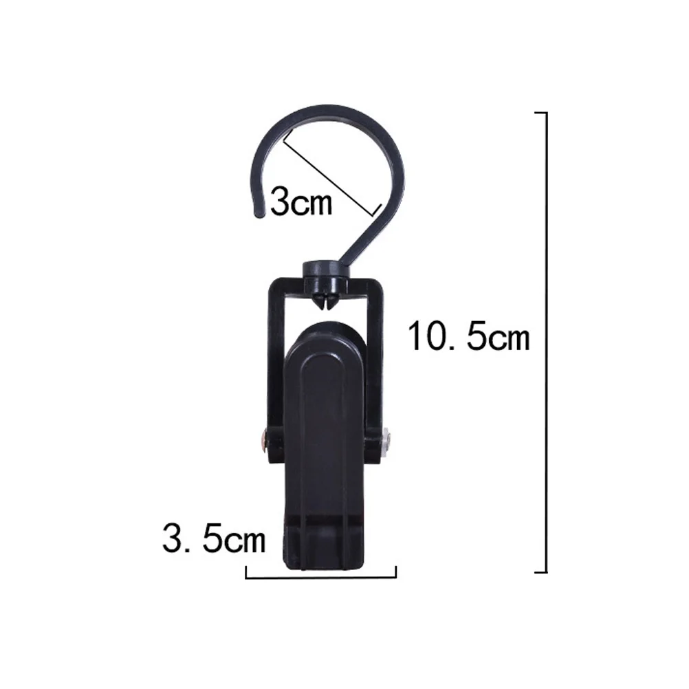 

10 pcs Plastic Hooks 360Degree Rotatable Clever Clips for Home Office Strong DurableHooks Hanging Photos Curtains Clothes Boots