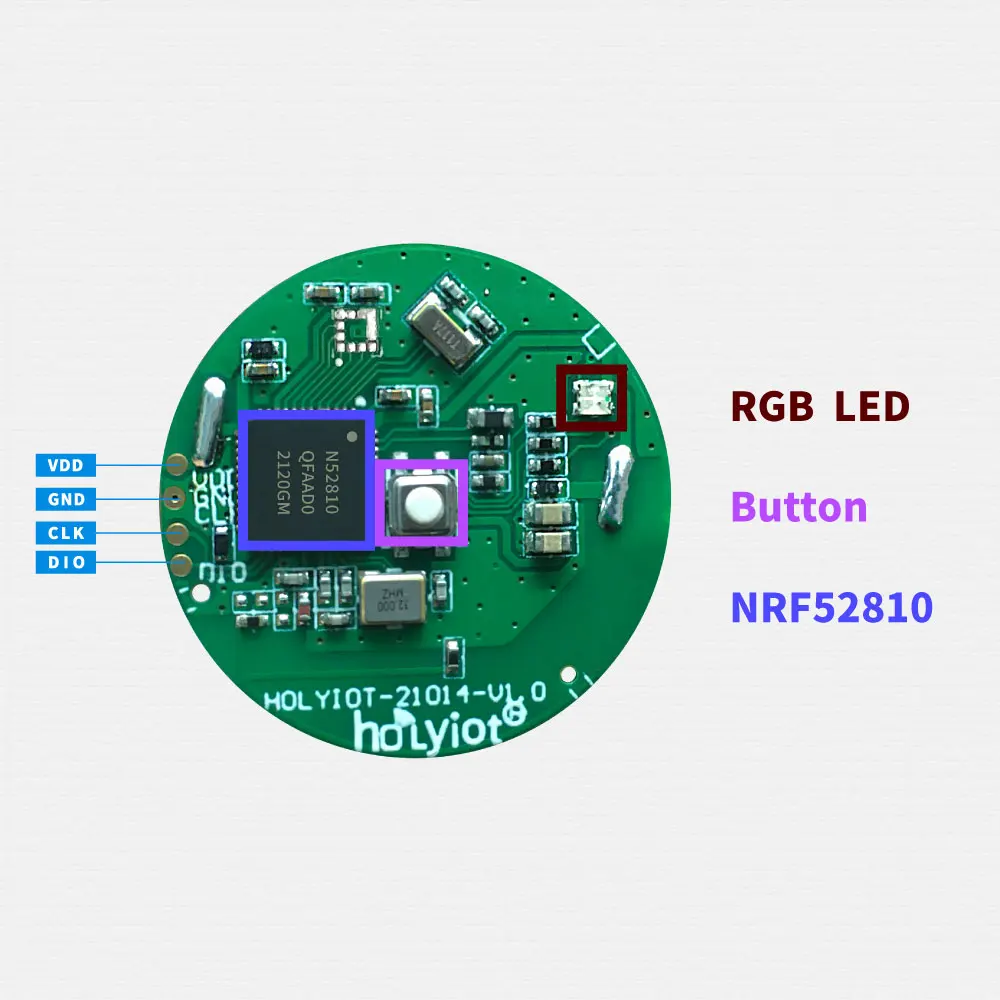 200PCS nRF52810 Bluetooth 5.0 Beacon Low Power Consumption Module Indoor Positioning Asset Tracking BLE Tag Automation Modules
