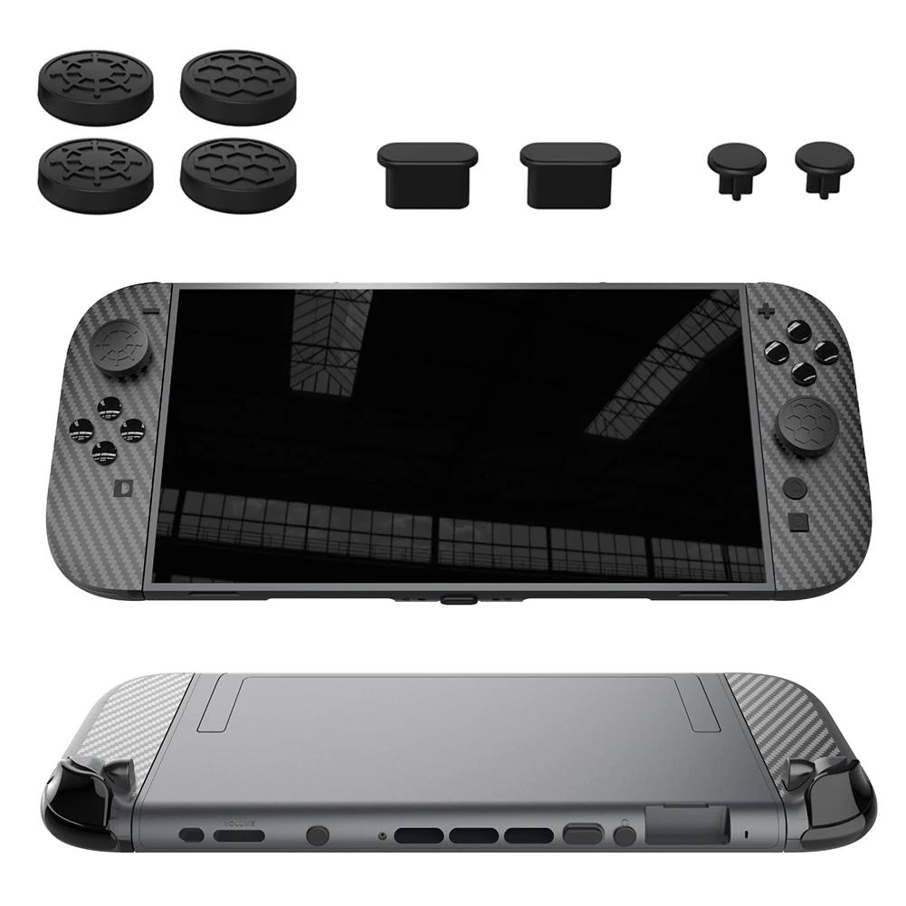 Kit de proteção para console de jogos, para nintendo, switch 2, pacote de acessórios, plugue de poeira, filtro de poeira, malha, alça esquerda e direita, adesivos