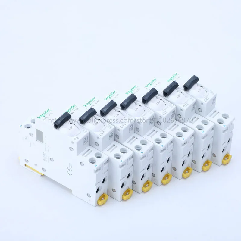 1Pcs Acti 9 iDPN 1P+N Miniature Circuit Breaker C Curve 6A 10A 16A 20A 25A 32A 40A iDPNa MCB Air Switch