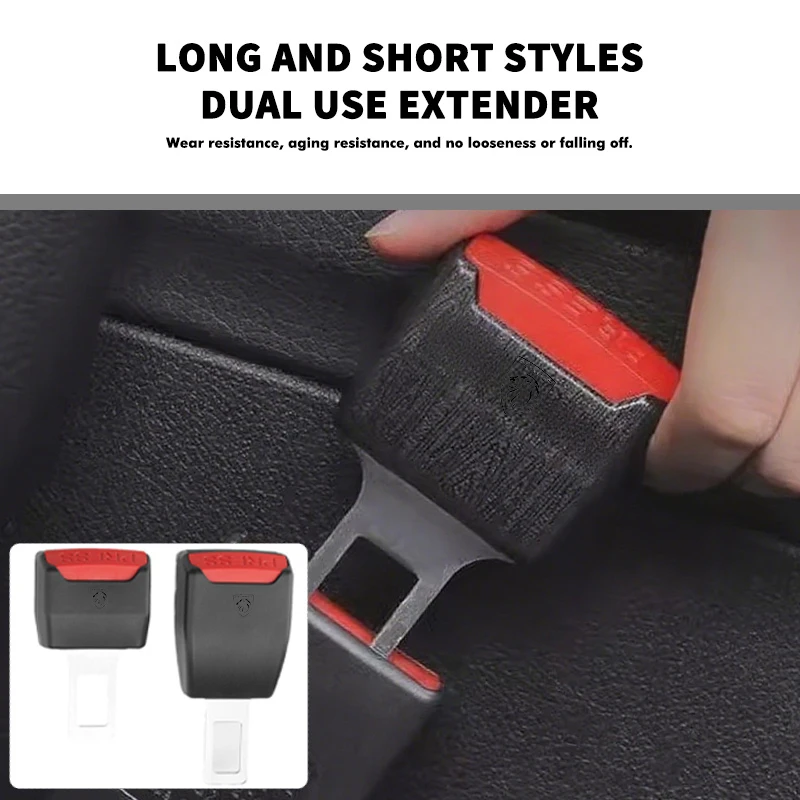 Housse De Protection Pour Ceinture De Sécurité Voiture - 2 Pièces Confortables Pour Peugeot