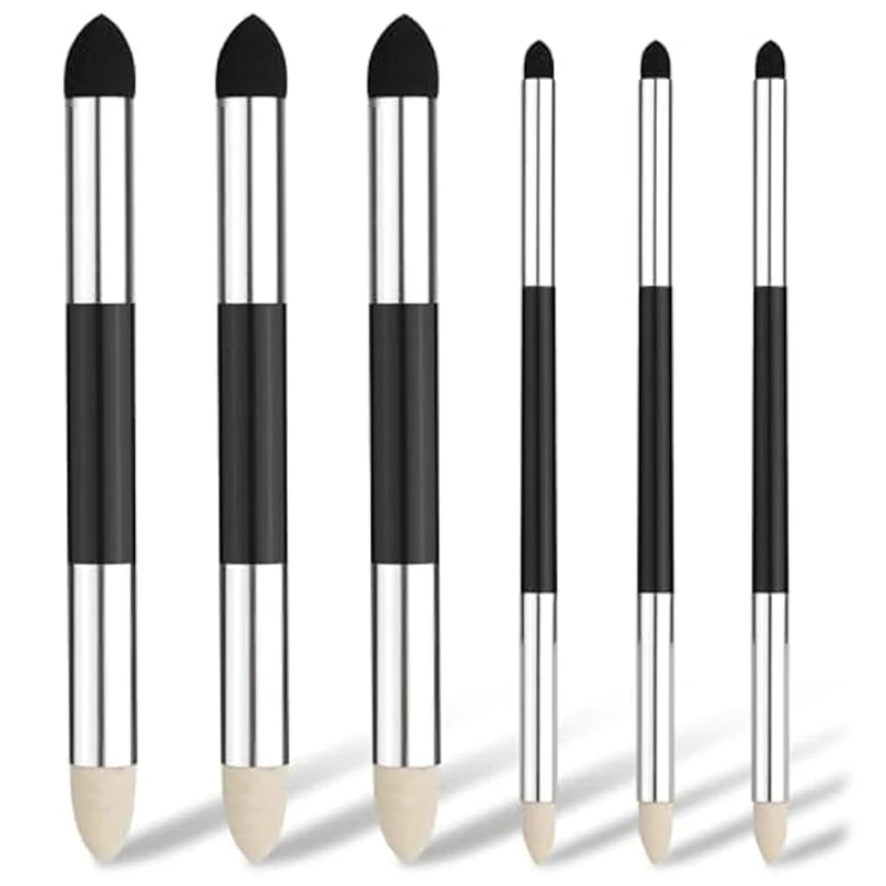 6Pcs Artist Blending Sponge Pen,Double-Headed Blending Stump Pencil Sketch Brush Drawing Foam Blender Stick Blender Tool Durable