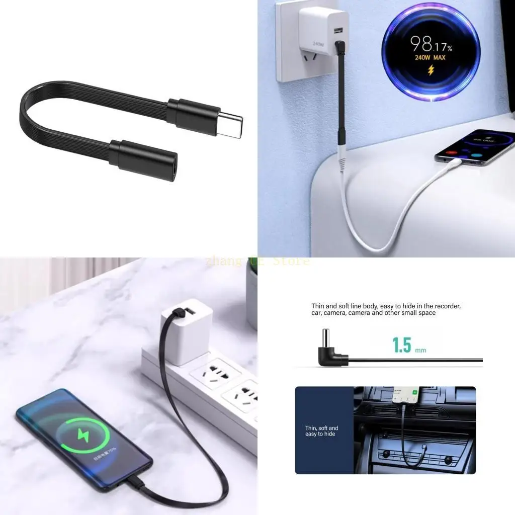 M5TD 480Mbps USB C to USB C Extension Cord Power Cable Line for Laptops and Tablets