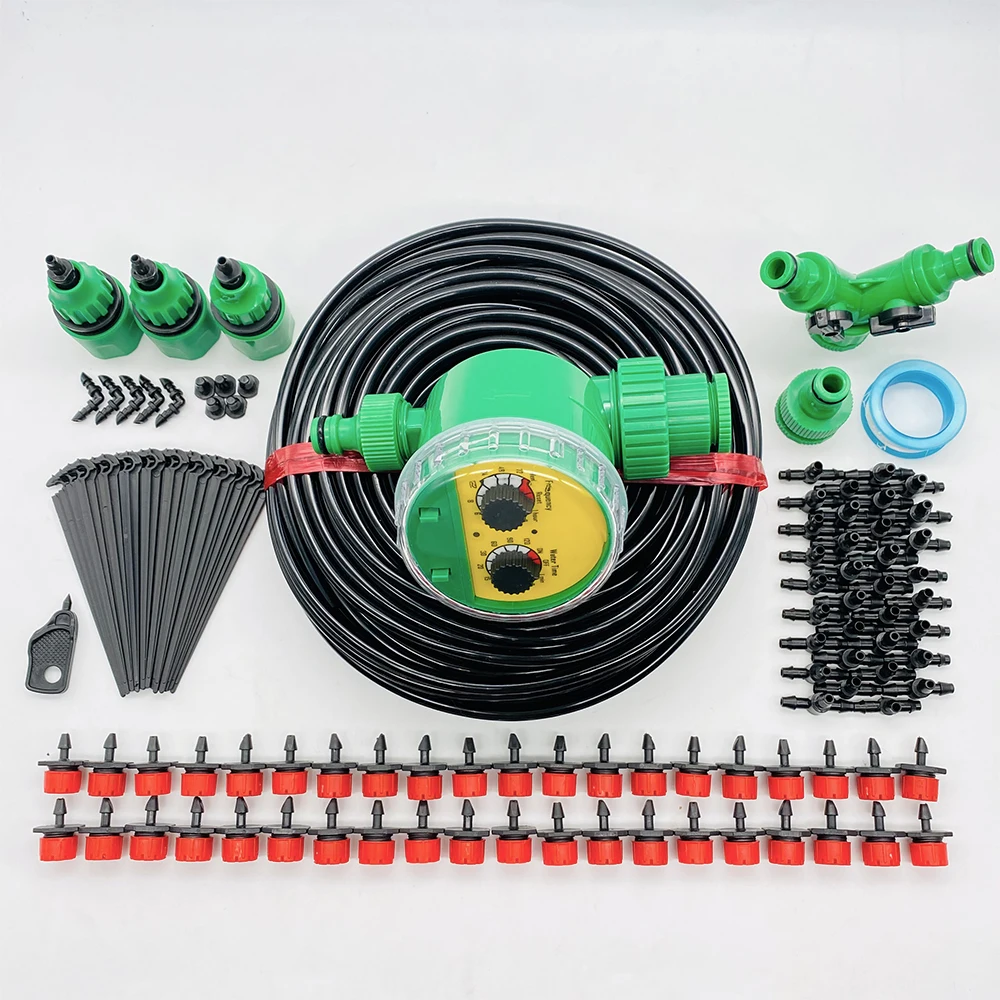 10-50M Smart Garden Watering System Automatic Self Drip Irrigation System For Greenhouse Watering Kit Timer Adjustable