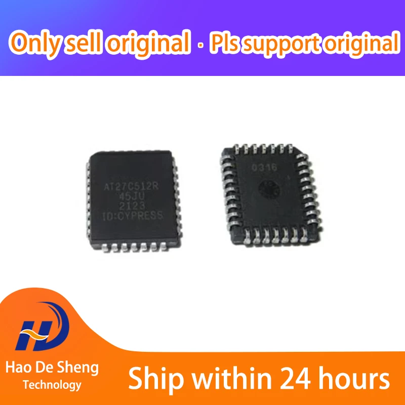 

1PCS/LOT AT27C512R-45JU AT27C512R PLCC-32 New Original In Stock