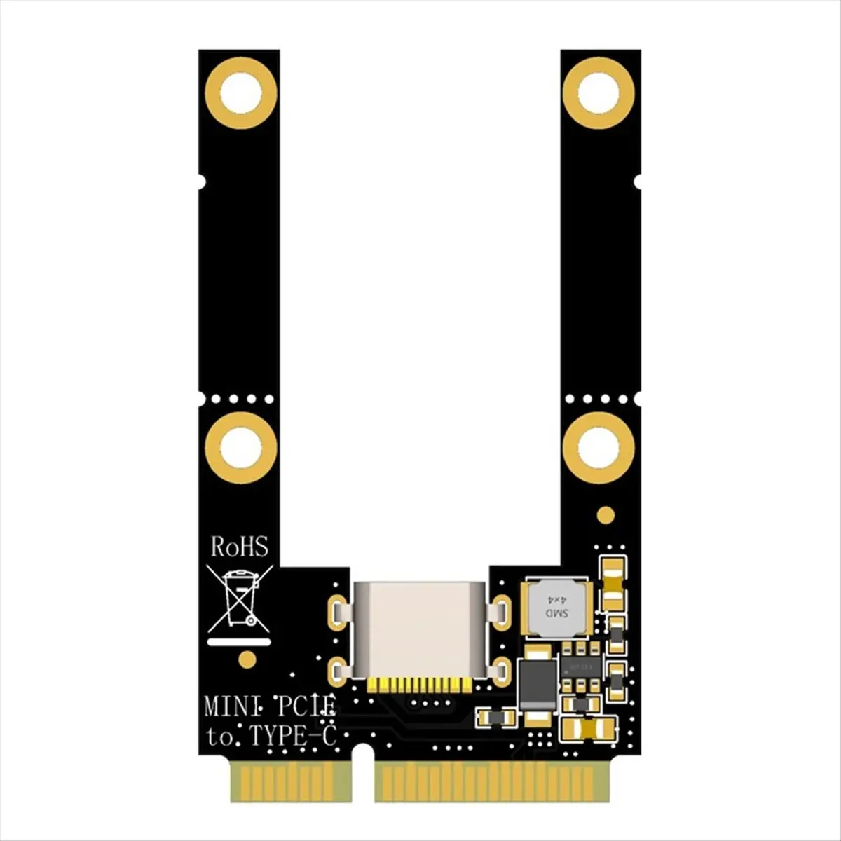 MINI PCIE to Type-C Adapter Card Ultra-Thin Appearance Good Compatibility Professional Industrial Design Adapter Card