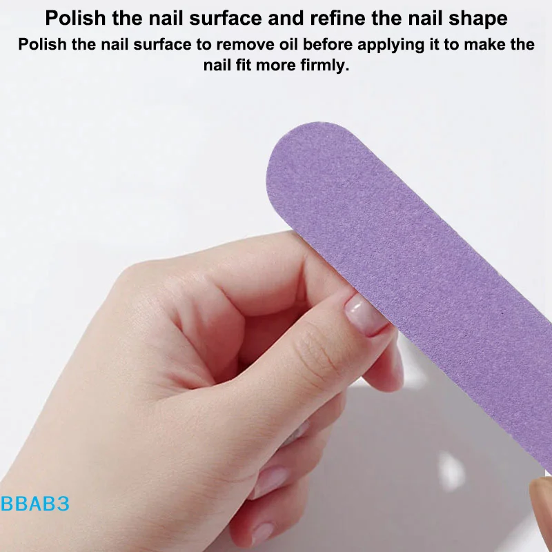 【B】Kit de manicura con lima de uñas, bloques de pulido, cepillo para polvo y juego de esponjas para uso profesional y doméstico