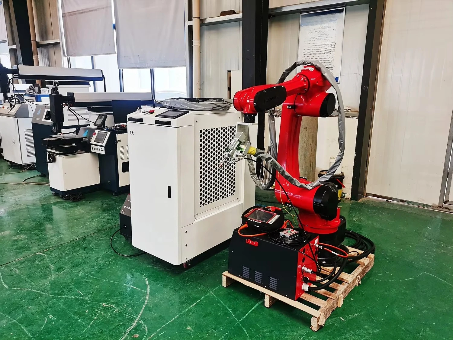 Robotic Welding Machine with Handheld  Head | Robot Arm 1500mm | Industrial Automotive Furniture Kitchenware Automatic Weld