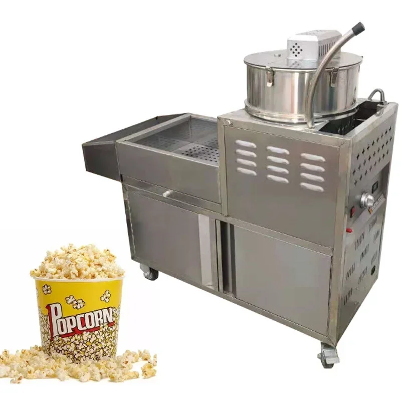 &Commercial Electric Popcorn Machine for Making American-Style Round or Butterfly-Shaped Popcorn—Large, Multifunction