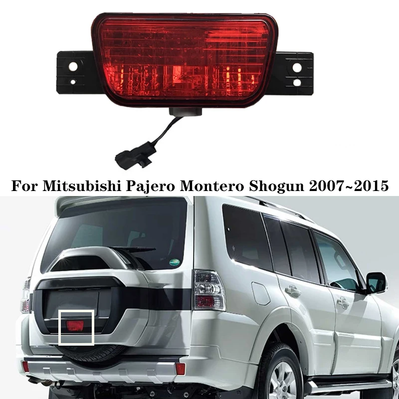 Car Spare Tire Fog Lamp Tail Rear Signal Light Car Accessories With Bulb For Mitsubishi Pajero Montero Shogun 2007-2015 8337A068