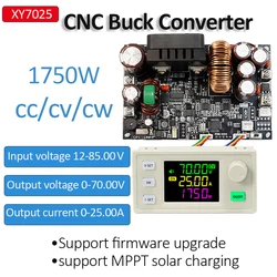 XY7025 70V/25A/1750W Buck Converter CNC DC Buck Power Supply Adjustable Regulated Constant Voltage Constant Current Module