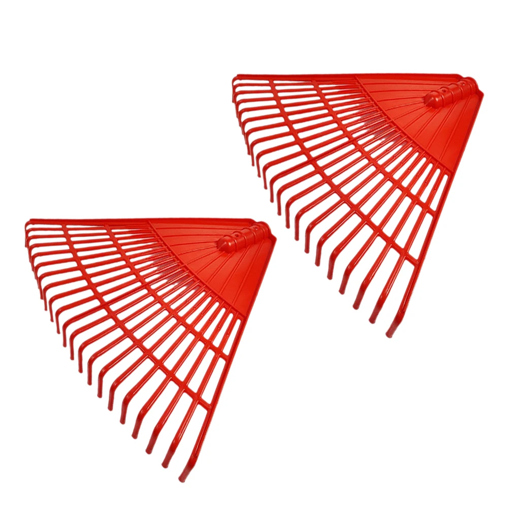 

2pcs Garden Rake Tool Heavy Duty Plastic Leaf Rake For Lawn Weeding Pinecones Removal Yard Grass Raking Efficient Hand Tool