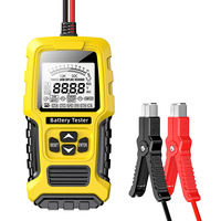 FOXSUR 12V 24V Car battery tester  LCD Battery Analyzer Test Tool Digital Analyzer Tester for Car Truck Motorcycle SUV Boat