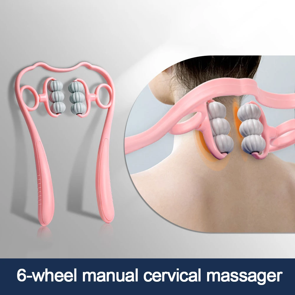 

Roller Tool Cervical Spine Massager Relax Your Neck for Pain Relief Deep Tissue Neckbud Massage Roller Neck Waist Legs Feet