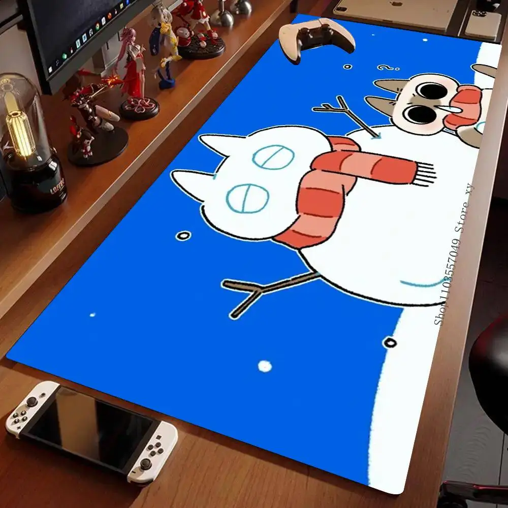 Cute L-Little C-Cat Mousepad Non-slip Suitable For Office Computers Laptops E-sports Game Desk Mats XXL Keyboard