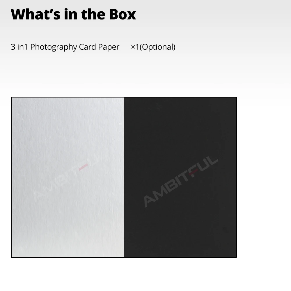 AMBITFUL 21 سنتيمتر * 29 سنتيمتر 29 سنتيمتر * 42 سنتيمتر عاكس أسود فضي أبيض الذهب ورق خلفية سميكة للطي مجلس للاستوديو اطلاق النار الدعائم