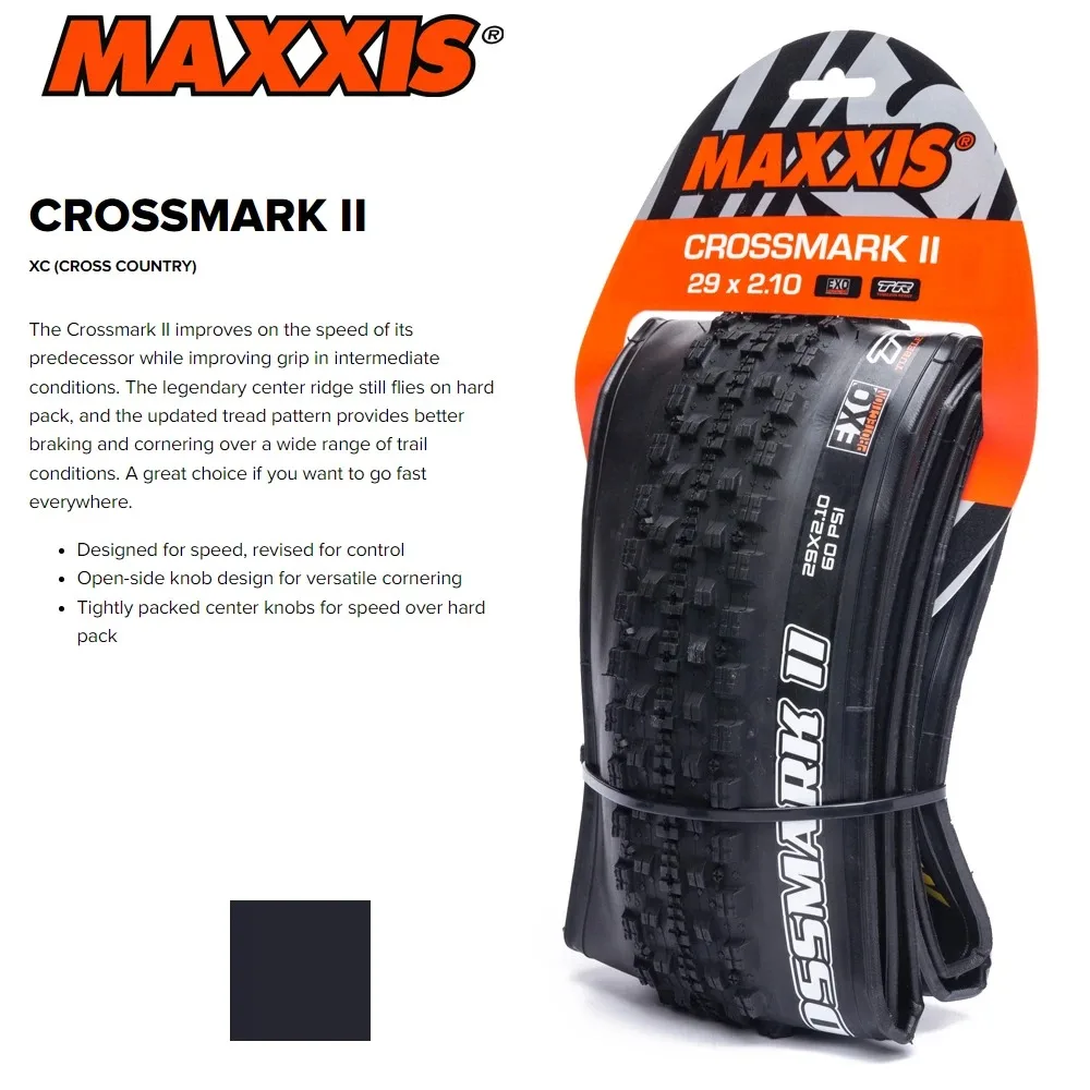 1/2pcs MAXXIS CROSSMARK Ⅱ  26/27.5/29 inch Mountain Tubeless Tires 29x2.25 29x2.1 MTB Folding Bicycle Tyre  MTB Tire