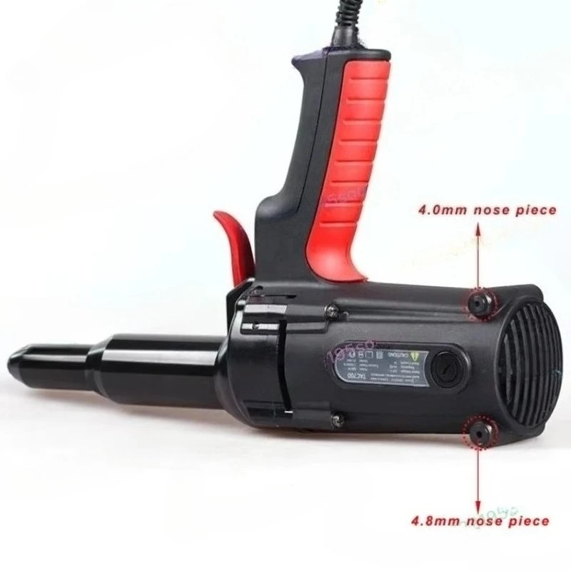 Heavy-Duty Electric Blind Riveter TAC700, 600W 220V Electric Rivet Gun, Riveting Tool for Rivets Up to 6.4mm