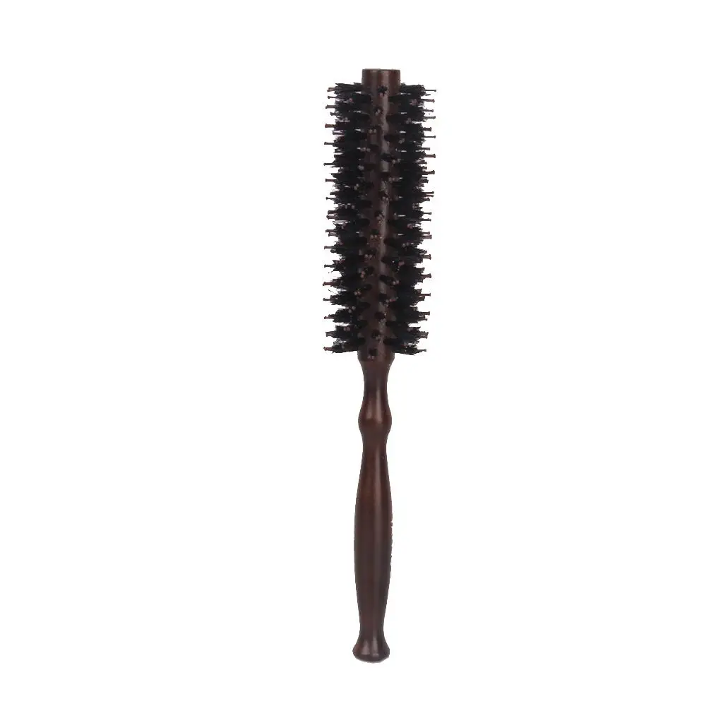 Rolled Comb Hair Round Brush Wooden Handle Detangling Hairdressing Comb for Everyday Salon Care