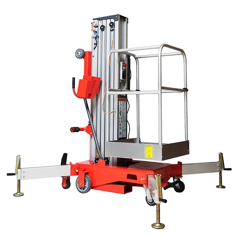 14m Portable ladder lift easy loading truck electric single man lift