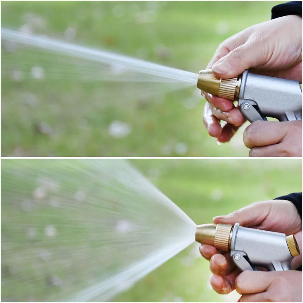 Watering Gun Garden Nozzle Garden Hose Irrigation Adjustable Nozzle Water Gun Lawn Multifunction  High Pressure Sprayer
