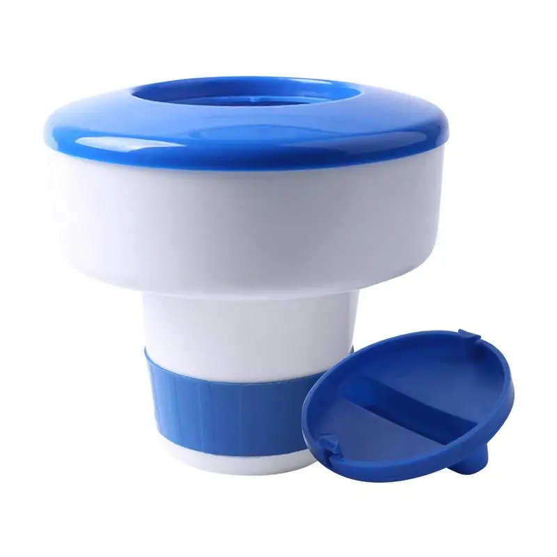 수영장 알약 부동 컵 용기 수영장 청소 화학 물질 수영장 청소 부동 살균기 발포성 정제