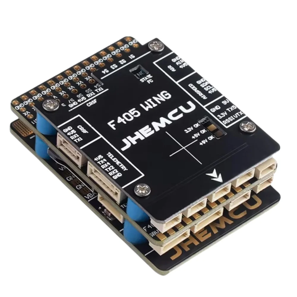JHEMCU F405 Wing Flight Controller INAV 5V with Built-in Barometer Gyroscope OSD Blackbox BEC for RC Airplane Fixed-Wing