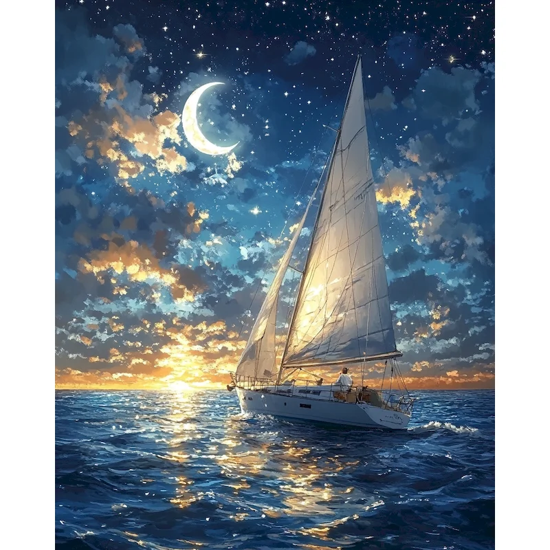 

GATYZTORY Frame Painting By Numbers DIY Gift For Adults Handpainted Landscape Paint By Number Unique Gift Home Decor