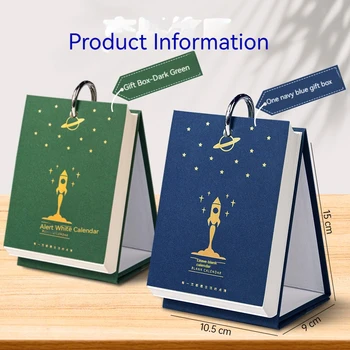 2024 שולחן שולחן שולחן לוח שולחן עבודה מיני שולחן עבודה קישוט תכנית לוח השנה סליל קריאטיבי