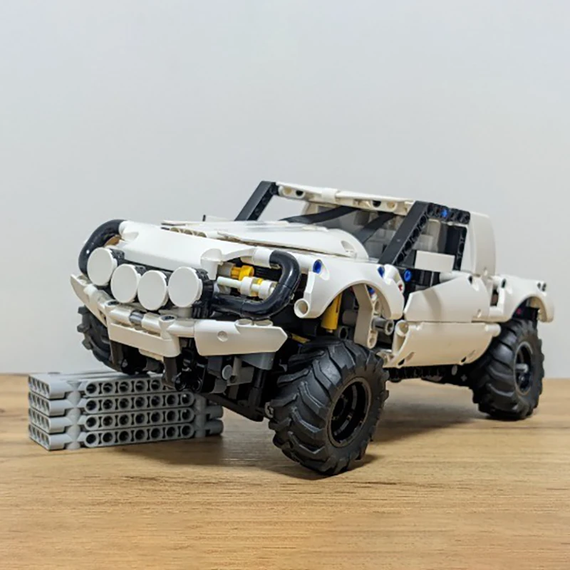 

MOC 4x4 Powered Up Пикап Скорость Чемпион Модель автомобиля Детская игрушка Подарочные технологии Строительные блоки