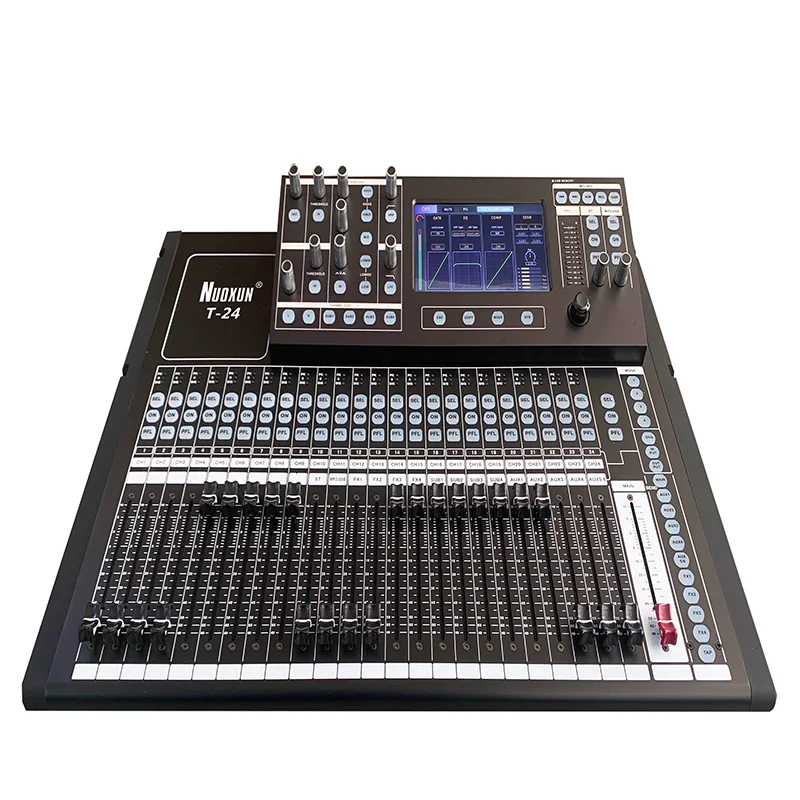 

24 channel digital di control adorconsole mixer de audio mixer console