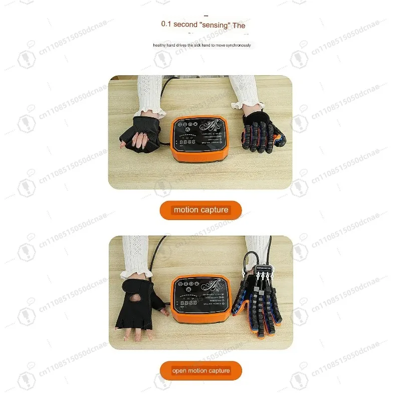 Protable Rehabilitation Robot Gloves Stroke Hemiplegia Glove Cerebral Training Device Finger Exerciser Hand Function Recove