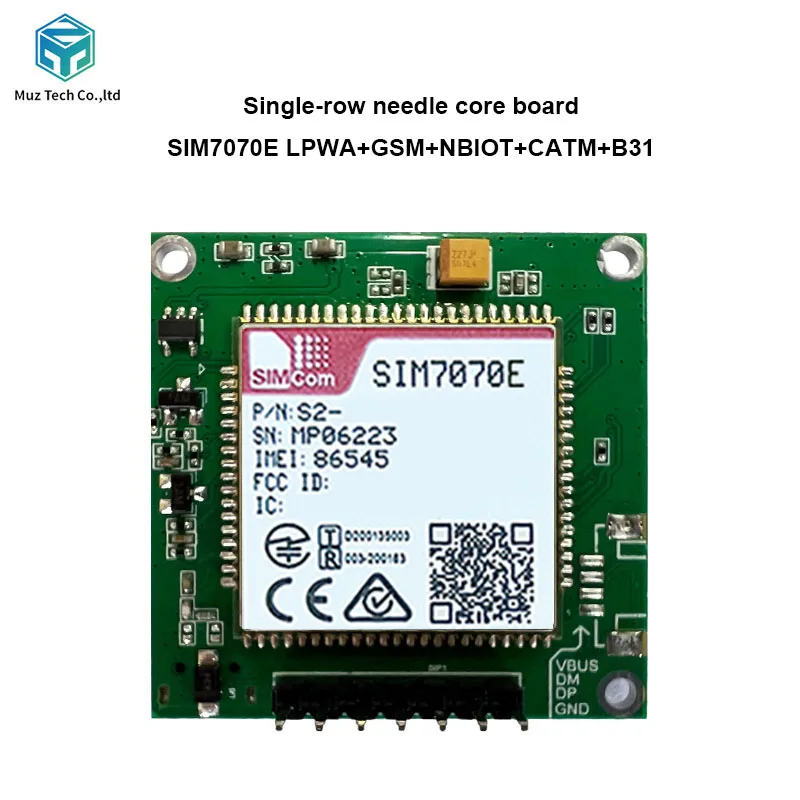 SIM7070E Core Board Development LPWA Module GSM+NBIOT+CATM+B31 breakout kit Double-row pin Board for Europe/Middle East/Africa