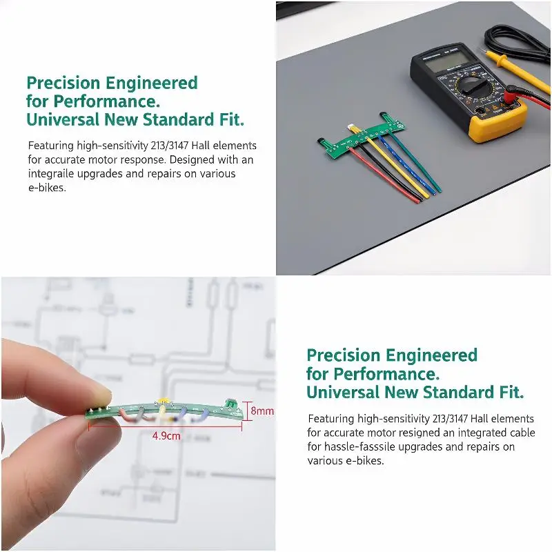 213 Brushless DC Motor Hall Sensor 3147 Element With Board and Cable Accurate Speed Detection Drone Engineering Uses