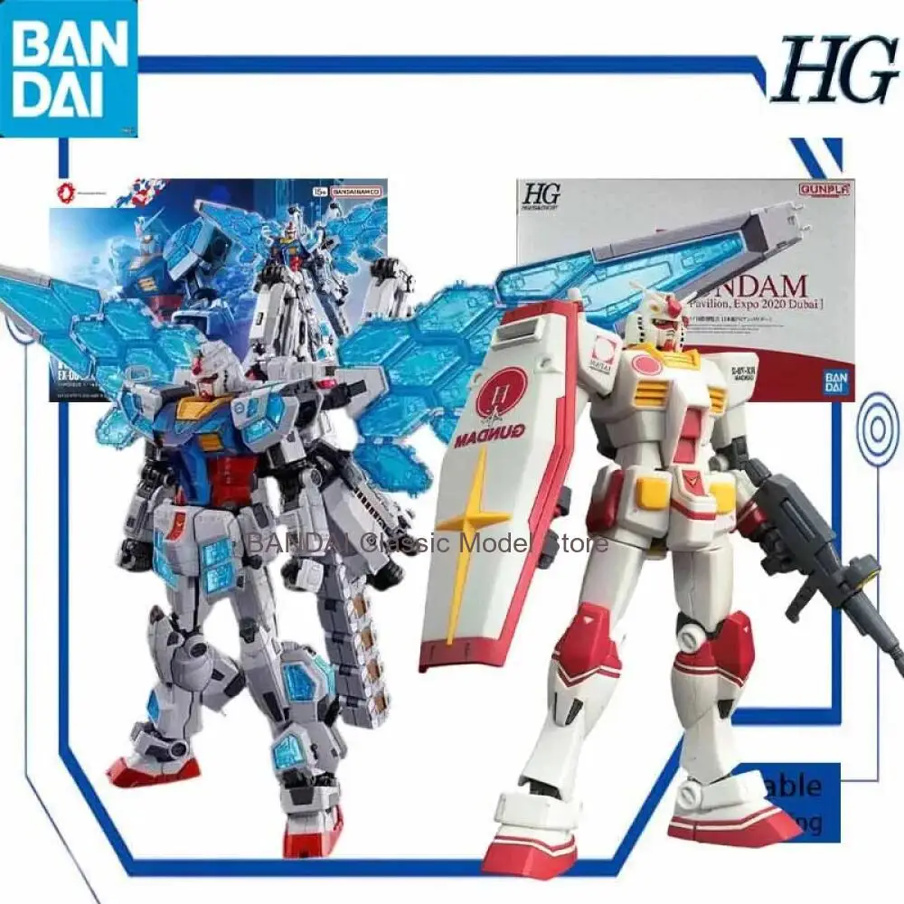 

Bandai Original Model Kit GUNDAM NEXT FUTURE PAVILION E GUNDAM Anime Action Figure Assembly Model Toys Boys Foam Box Packing