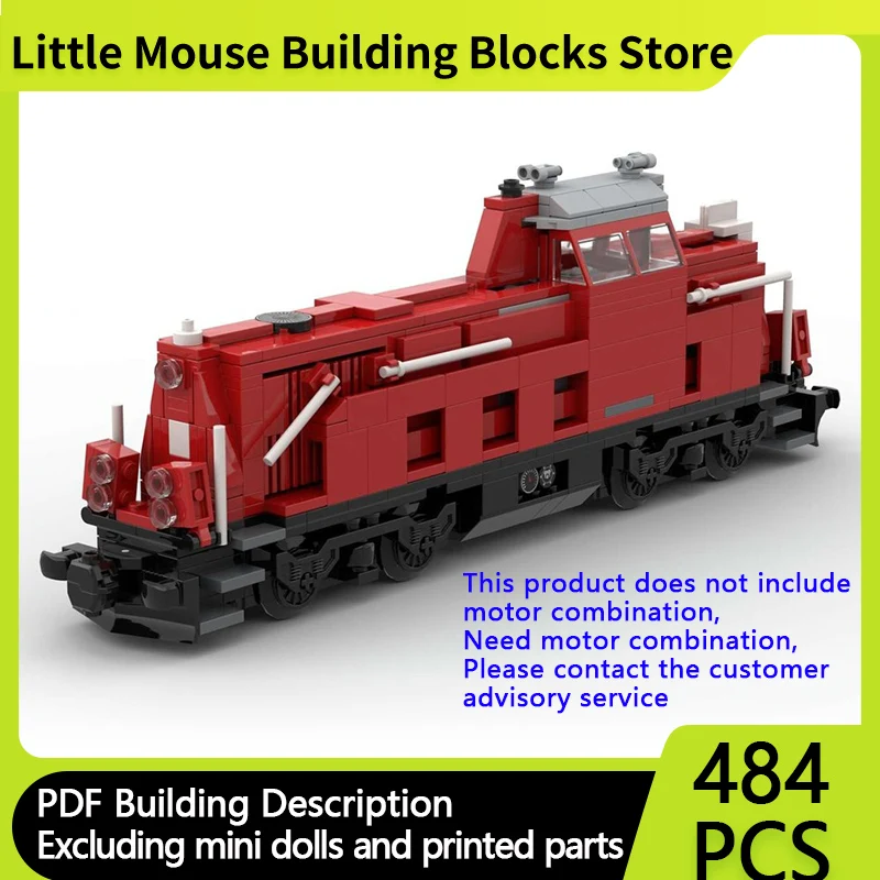 City Car Model MOC Building Bricks BR 265 Shunting Locomotive Modular Technology Gifts Holiday Assemble Children Toys Suit