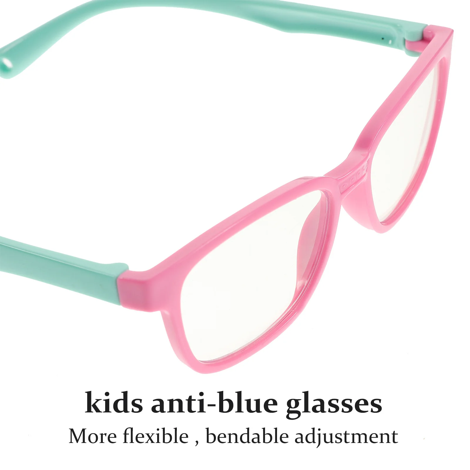 

Детские защитные силиконовые очки с защитой от синего света, очки с плоскими линзами, стильная цветная коробка, легкий вес, подходит для мужчин, женщин и детей
