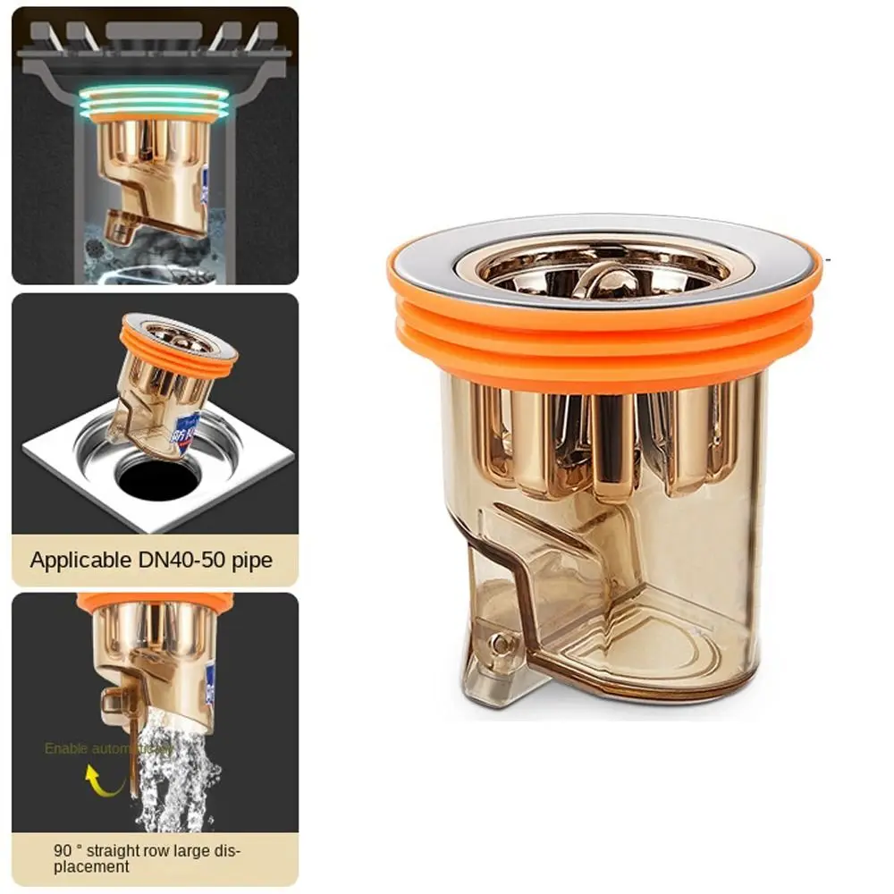 Bathroom Accessories Colander Stopper Sewer Insect Prevention Shower Drainer Anti odor Floor Drain One Way Valve Drain Cover